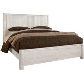 Lodge and Loft Soft White Radius Poster Bedroom Set