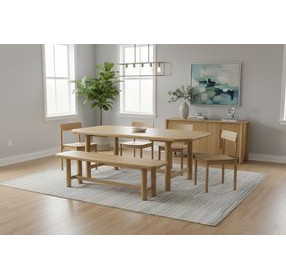Hudson Light Oak Dining Bench