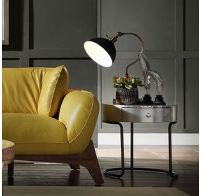 Brancaster Silver Round End Table