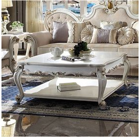 Picardy Antique Pearl Square Cocktail Table