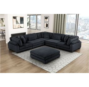 Traverse Black Ottoman