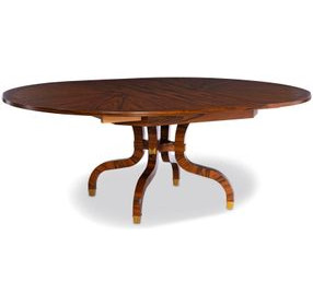 Sparrow Brown 72" Extendable Round Dining Table