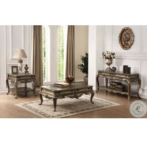 Ragenardus Vintage Oak Rectangular End Table