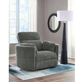 Raemondi Lead Swivel Glider Rocker Power Recliner with USB Charging and Pillows