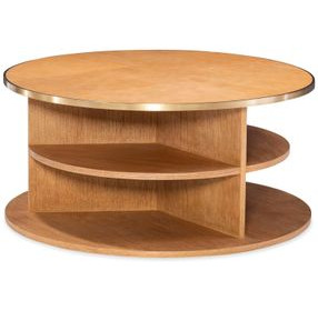 Hunter Brown Round Cocktail Table
