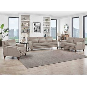 Camden Stone Leather Living Room Set