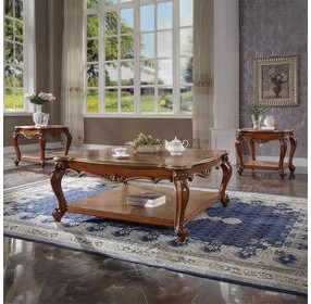 Picardy Honey Oak Square End Table