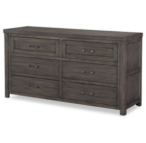Bunkhouse Aged Barnwood 6 Drawer Dresser