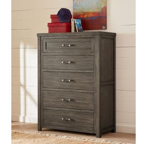 Bunkhouse Aged Barnwood 5 Drawer Chest