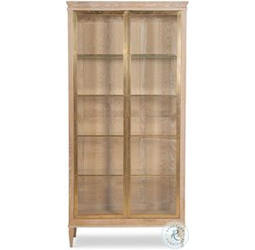 Maison '47 Blonde Cerused Brass Front Curio