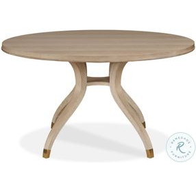 Maison '47 Blonde Cerused 54" Round Dining Table