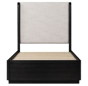 Modena Midnight Blue and Cream Youth Upholstered Panel Bedroom Set