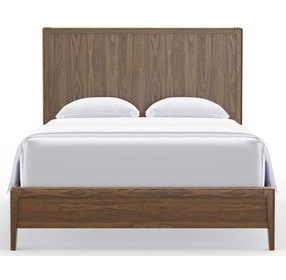 Nordhaven Nordic Walnut King Panel Bed