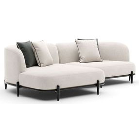 Madera Oatmeal 2 Piece Modular LAF Chaise Sectional with Pillows