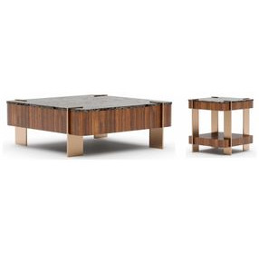 Altura Dark Emperador Stone Top Occasional Table Set