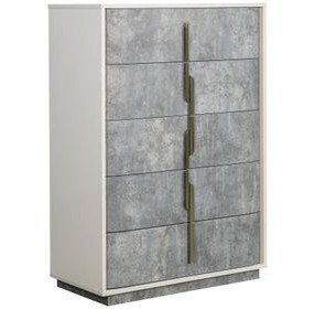 Alvara Stone 5 Drawer Chest with LED