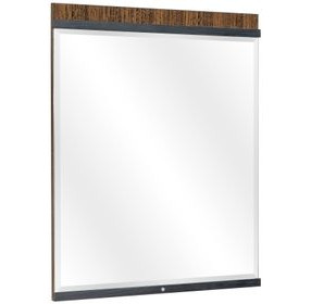 Kayner Charcoal Rectangular Dresser Mirror with LED