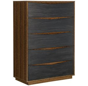 Kayner Charcoal 5 Drawer Chest with LED