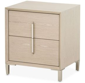 Lotus Bay Sand 2 Drawer Small Nightstand