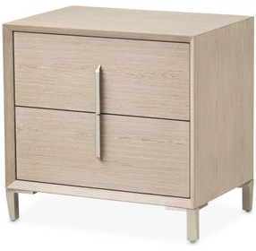 Lotus Bay Sand 2 Drawer Large Nightstand