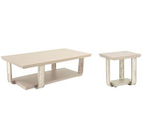 Ivory Cove Sand Occasional Table Set