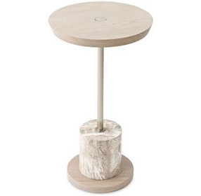 Lotus Bay Sand Round Chairside Table