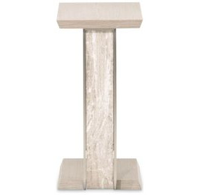 Ivory Cove Sand C-Shaped Rectangular Accent Table
