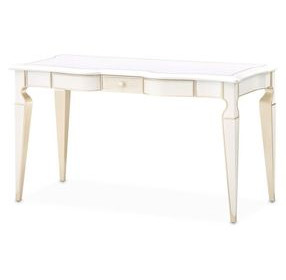La Marisia Creamy Pearl 1 Drawer Vanity Desk