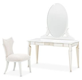 La Marisia Creamy Pearl 1 Drawer Vanity Set