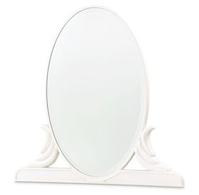La Marisia Creamy Pearl Oval Vanity Mirror