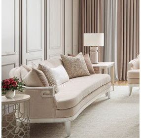 La Marisia Creamy Pearl Rectangular End Table