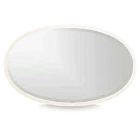 La Marisia Creamy Pearl Oval Wall Mirror