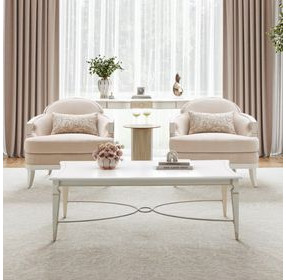 Maris Bay Creamy Pearl and Tranquil Matching Chair