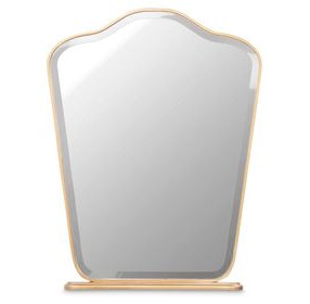 Camellia Field Antique Gold Vanity Mirror