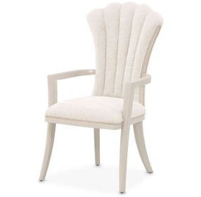 Fantosini Cappuccino Upholstered Dining Arm Chair Set of 2