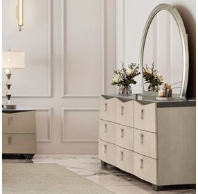 Fantosini Silver Mist 9 Drawer Dresser