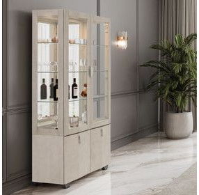 Fantosini Silver Mist 2 Door Display Cabinet