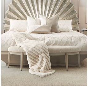 Fantosini Cappuccino Upholstered 59" Bed Bench