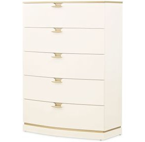 La Terrazza Creamy Pearl 5 Drawer Chest