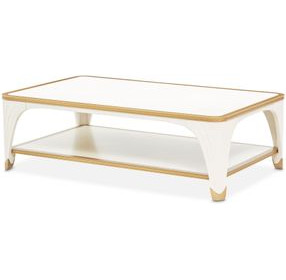 La Terrazza Creamy Pearl Rectangular Cocktail Table