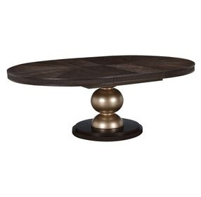 West Kensington Medium Espresso 84" Extendable Oval Dining Table