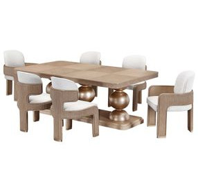 West Kensington Sea Salt Caramel Extendable Rectangular Dining Room Set
