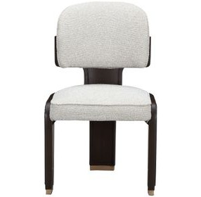 West Kensington Buff and Medium Espresso Upholstered Dining Side Chair Set of 2