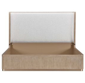 West Kensington Buff and Sea Salt Caramel Upholstered Platform Bedroom Set