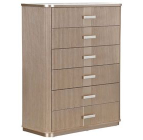 West Kensington Sea Salt Caramel 6 Drawer Highboy Chest