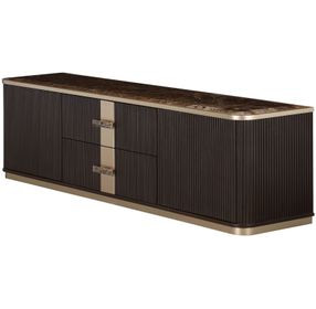 Westminster Row Medium Espresso 80" TV Stand