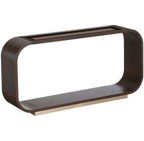 Westminster Row Medium Espresso Rectangular Console Table