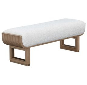 Westminster Row Cream Puff and Sea Salt Caramel Bed Bench