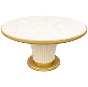 Scotts Square Light Champagne 60" Round Dining Table