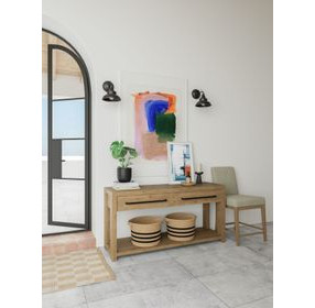 Davie Pale Oak Rectangular Sofa Table